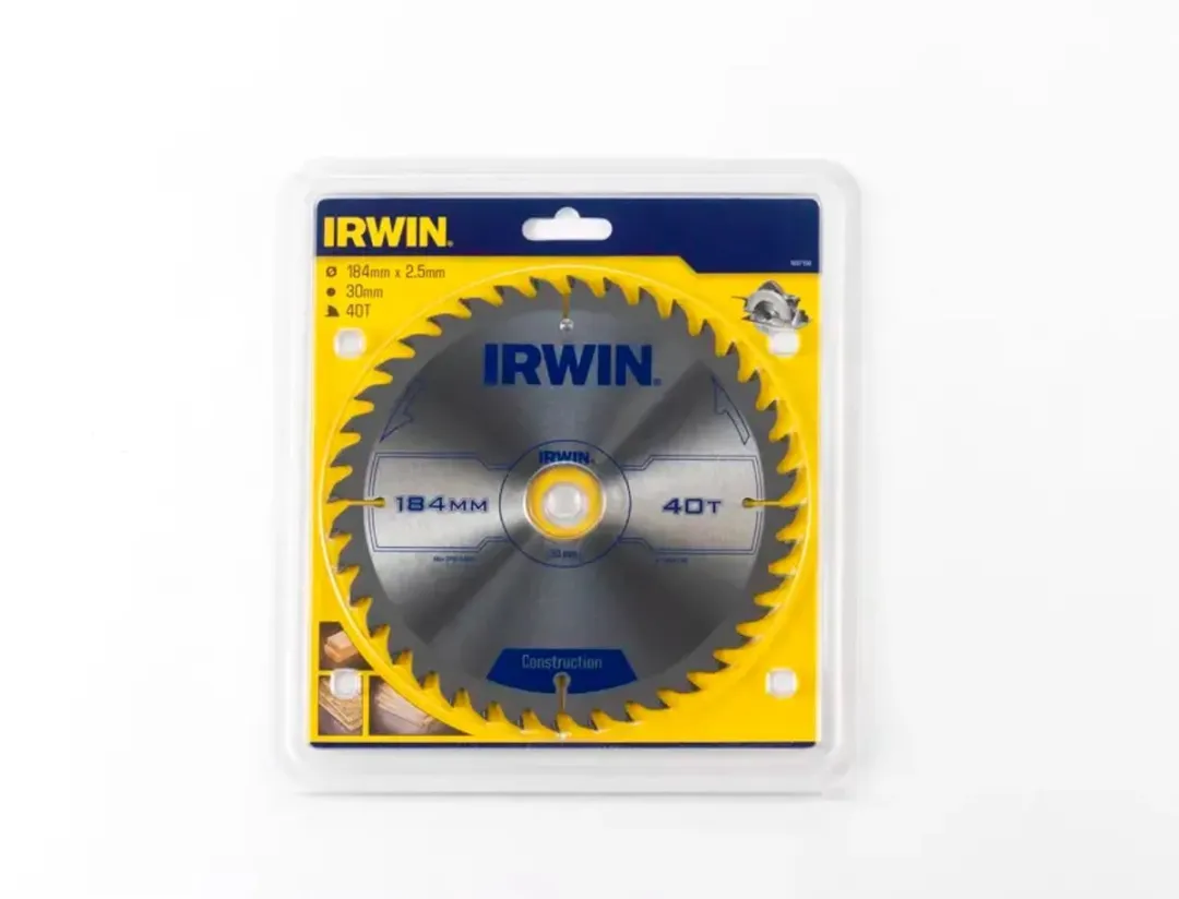 Irwin Cirkelzaagblad Construction 184mm 40T - 1897198