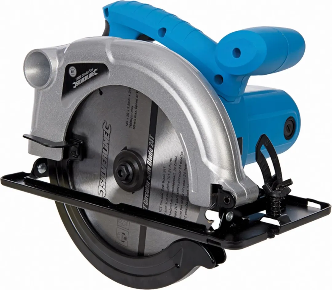 Silverline Cirkelzaag 1200W 185mm 24 Tanden - 0-45° verstelbaar