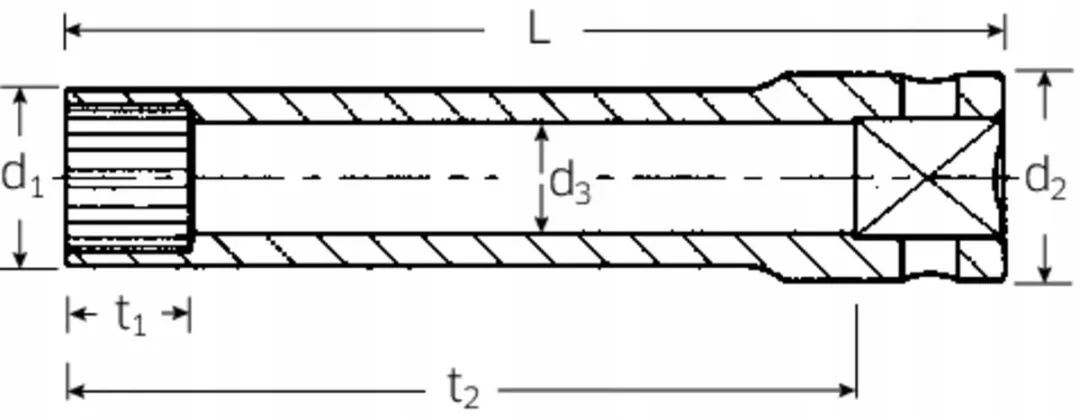 Stahlwille Spline-Drive Dopsleutel 1/4" 7/32" - 1 Stuk
