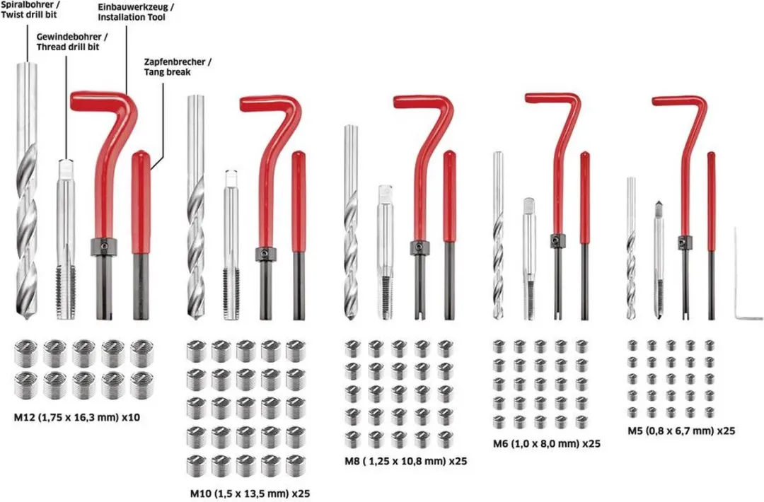 TOOLCRAFT TO-5016567 Schroefdraadrolset M5-M12