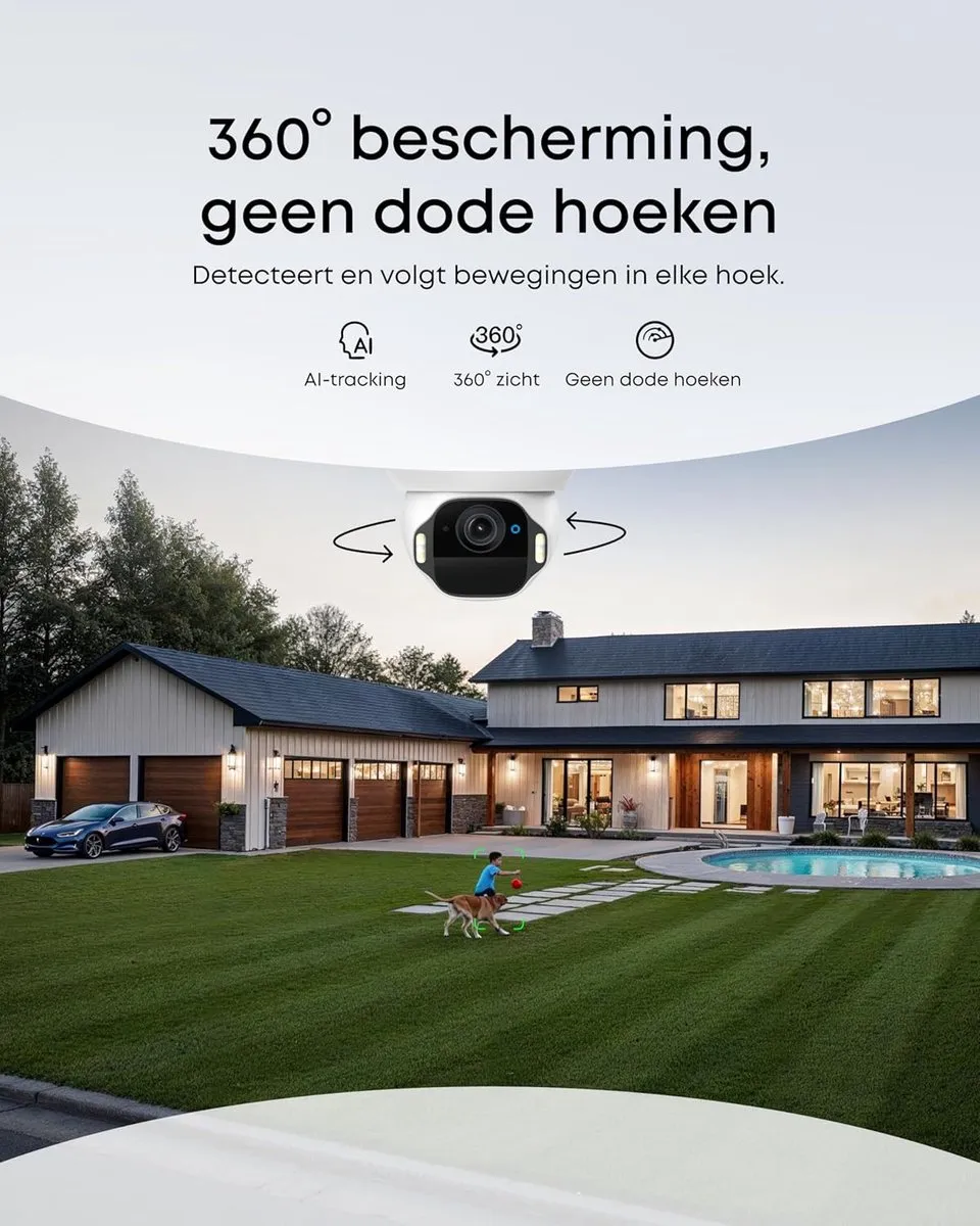 Eufy SoloCam E42 T8173321 PTZ Beveiligingscamera - 4K Wit