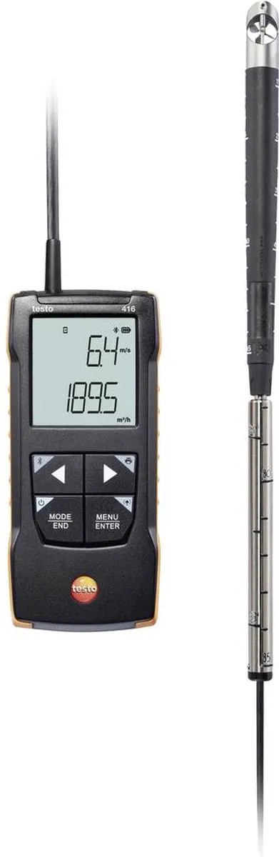 Testo 416 Windmeter 0.6-40 m/s - 16mm vleugelrad