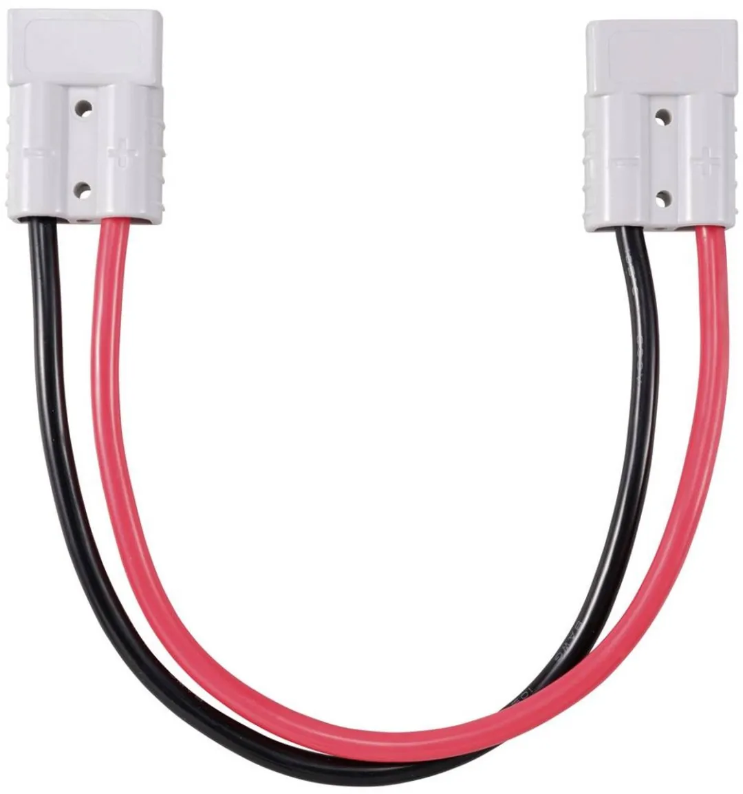 Tru Components TC-12195676 Hoogstroomstekker Verlengkabel 300mm - Zwart/Rood