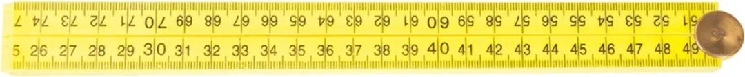 Silverline Inklapbare Vouwmeter 1000mm - 4-delig - Geel