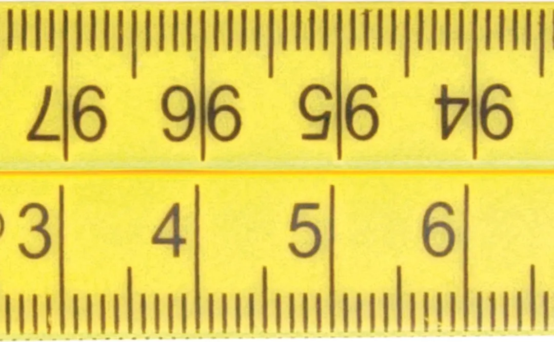 Silverline Inklapbare Vouwmeter 1000mm - 4-delig - Geel