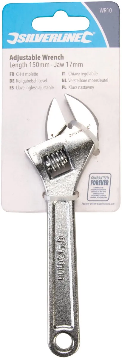 Silverline Verstelbare Moersleutel 150mm - 17mm