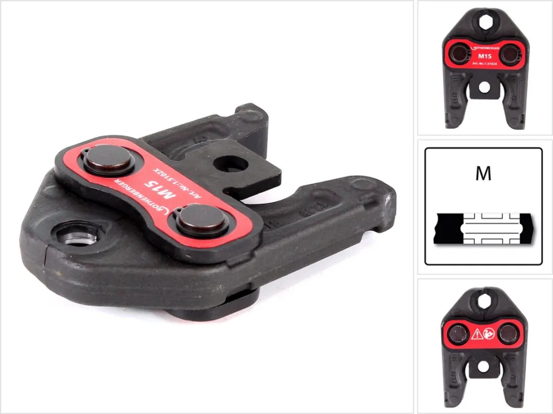 Rothenberger Persbek M15 - 15 Stuks - Grijs/Rood