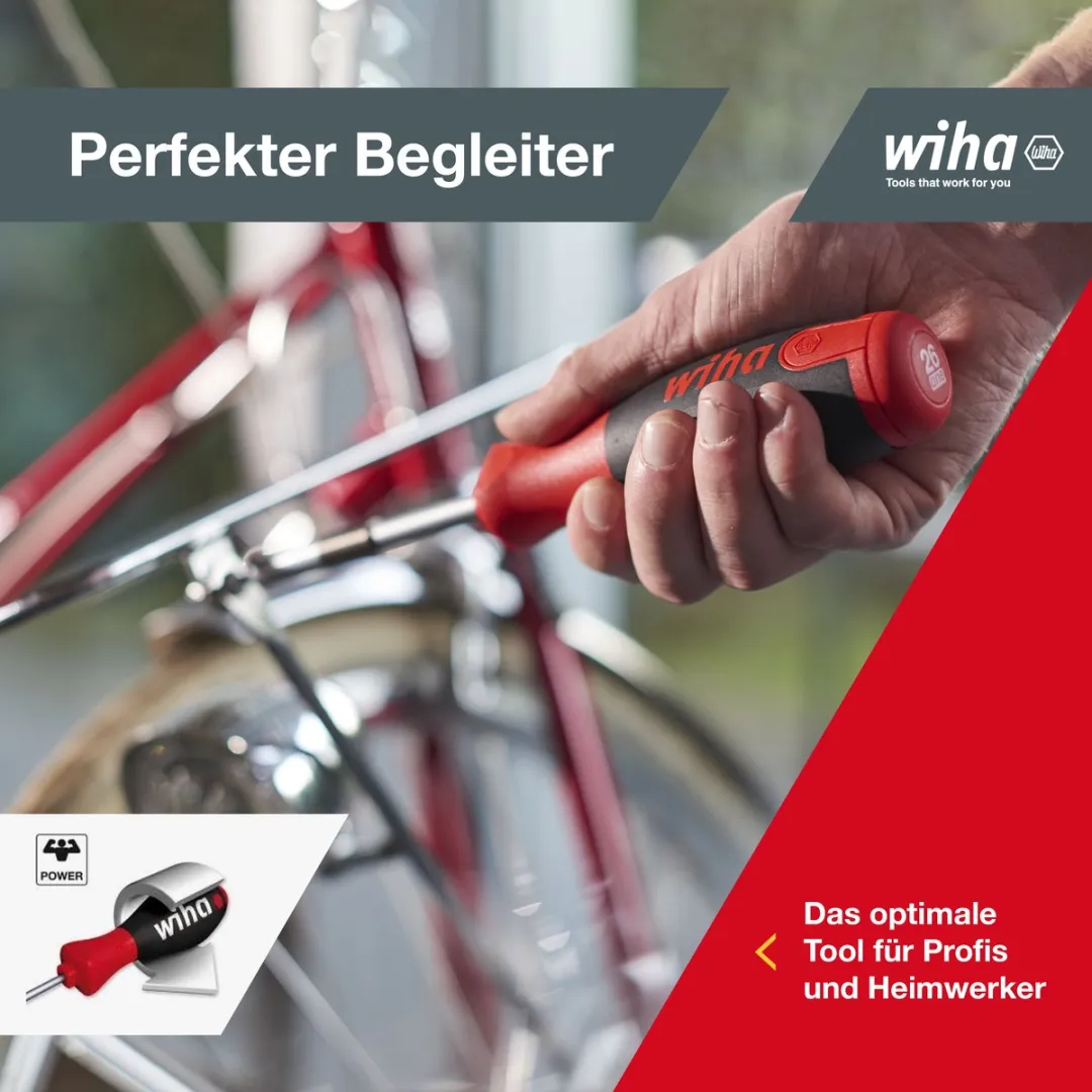Wiha LiftUp 25 Schroevendraaier met bitmagazijn 380302020 - 12 bits