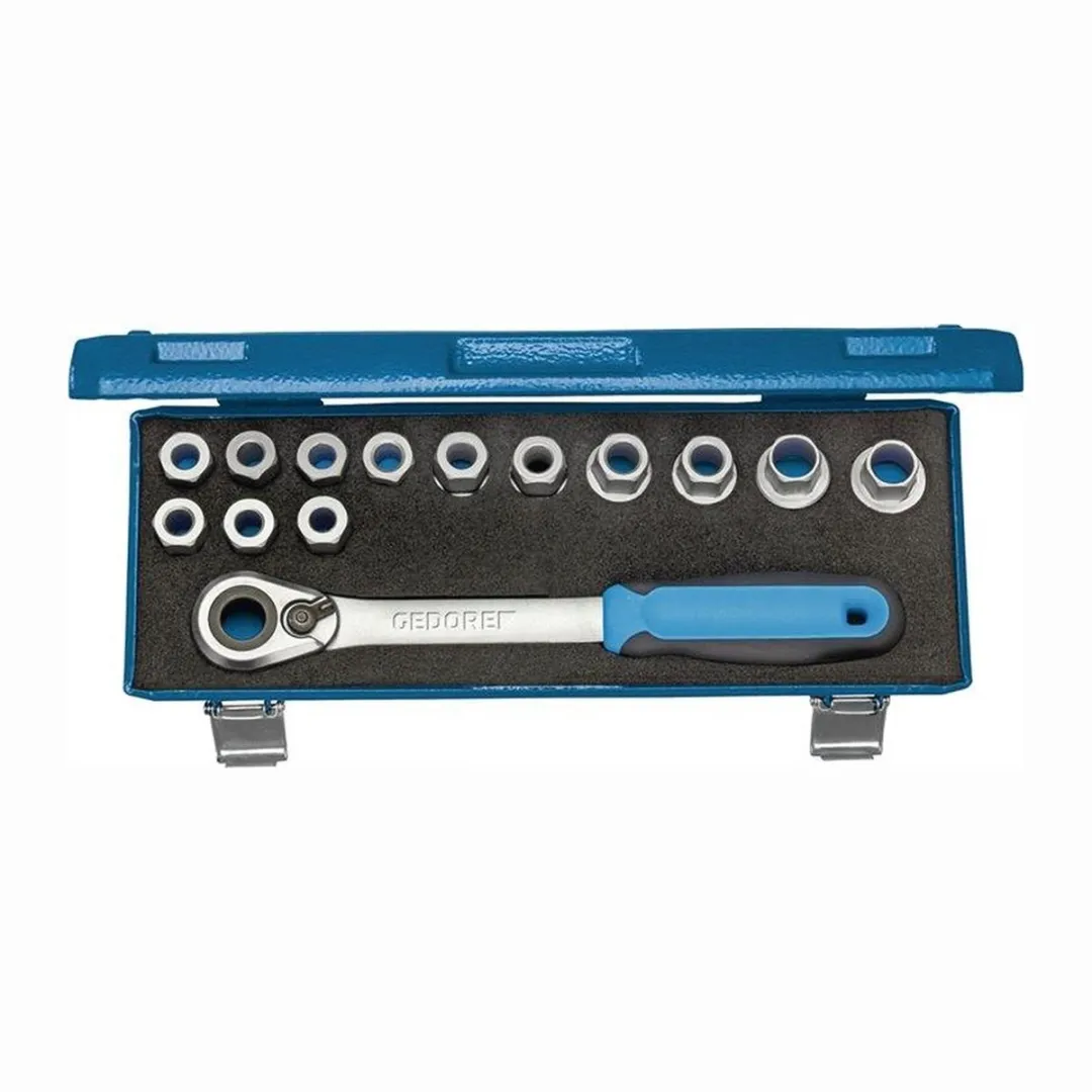 Gedore Dopsleutelset 14-delig 1/2"