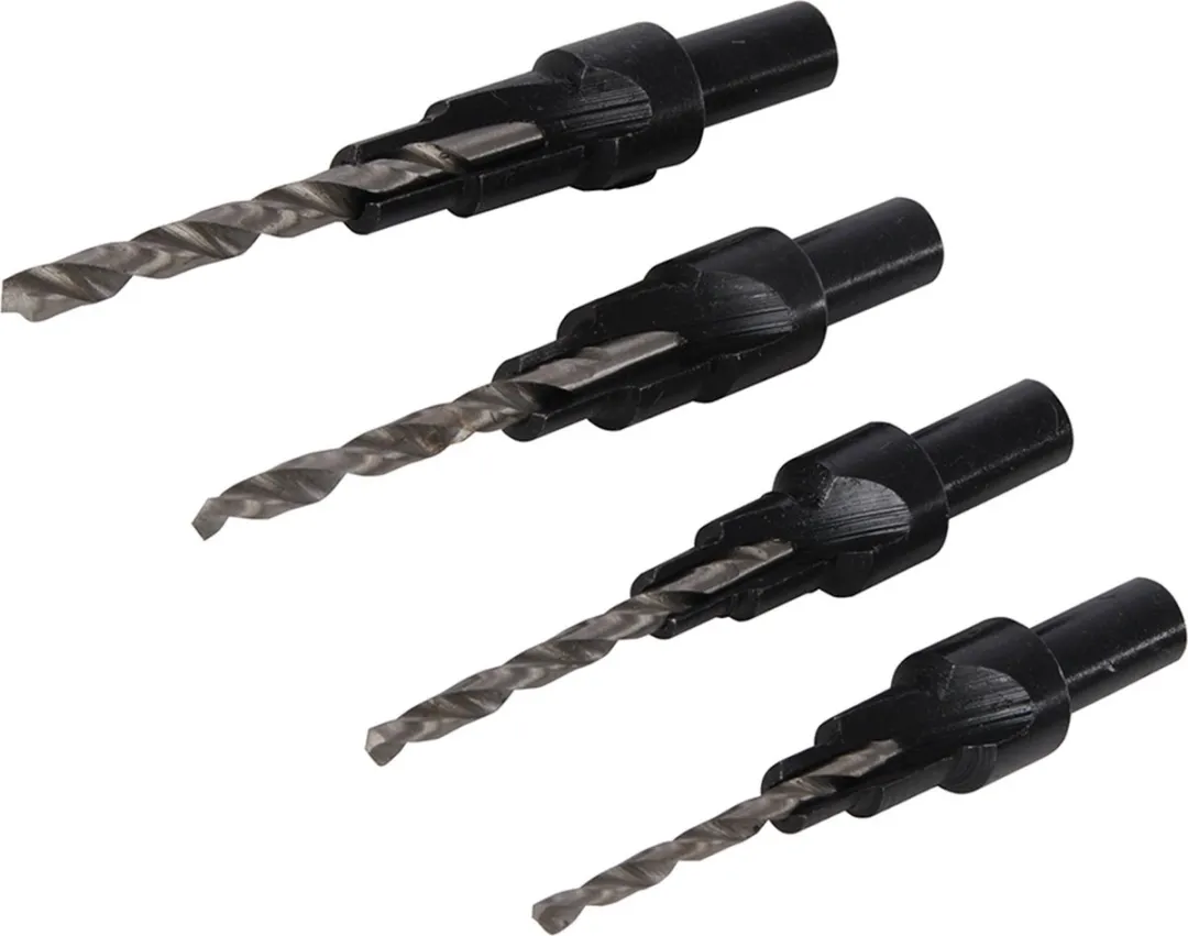 Silverline Verzinkboor Set 4-delig Ø6-12mm HSS - Zwart oxide
