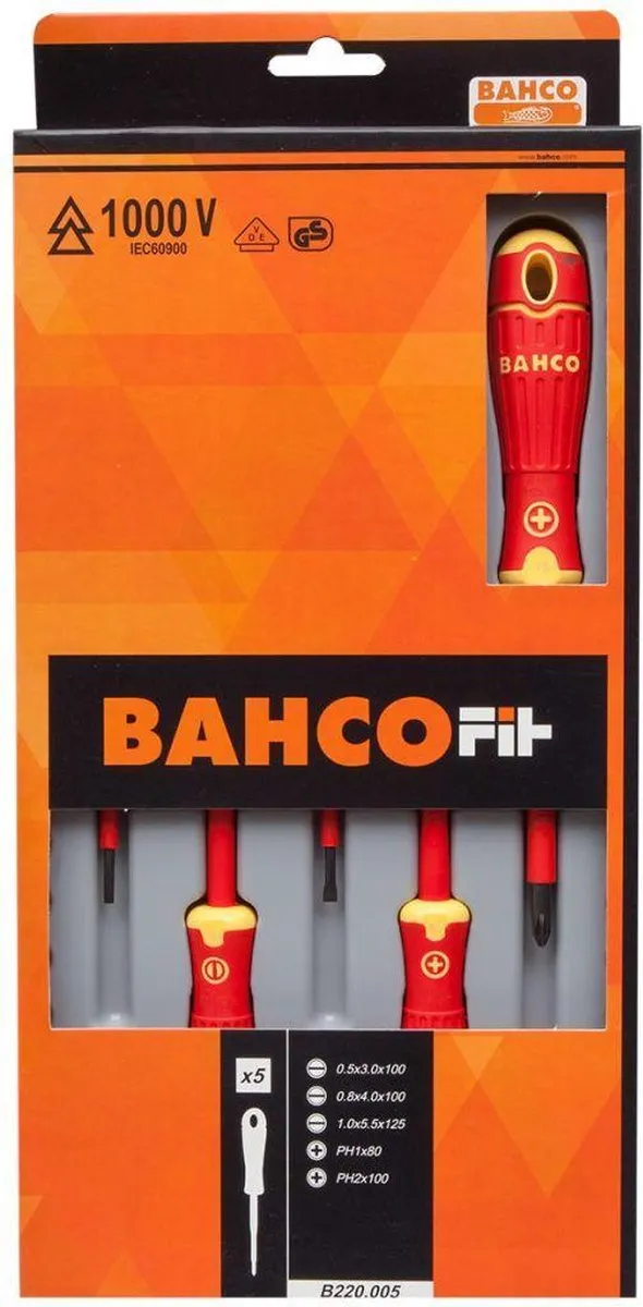 Bahco B220.005 Geïsoleerde Schroevendraaierset