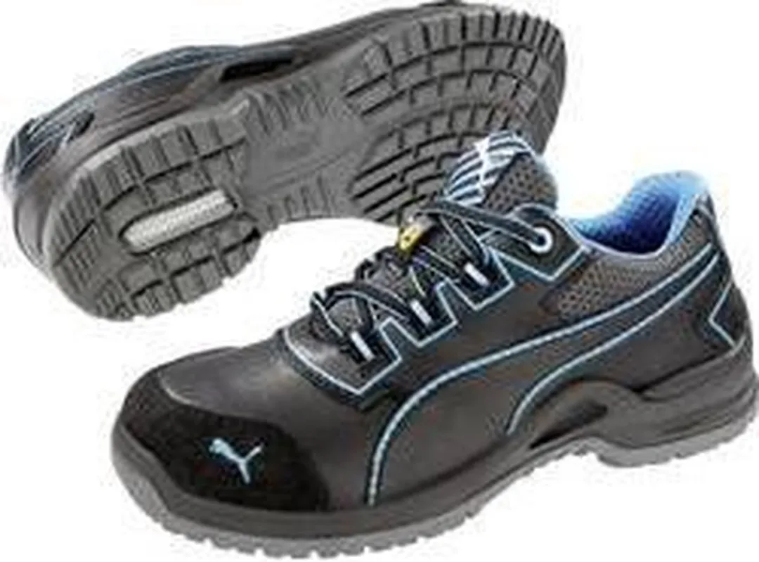 PUMA Niobe Blue Wns Low S3 ESD SRC Veiligheidsschoen - Zwart/Blauw 41