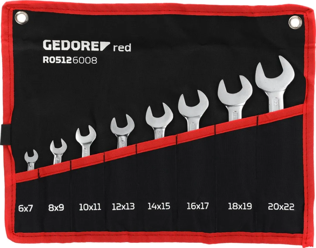 Gedore RED 3301081 Dubbele Steeksleutelset 8-delig 6-9mm
