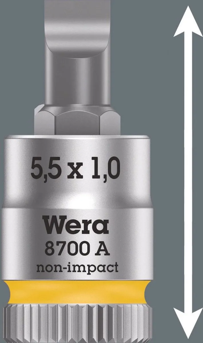 Wera 8700 A FL 05003322001 Dopsleutel-bitinzet 6.5mm