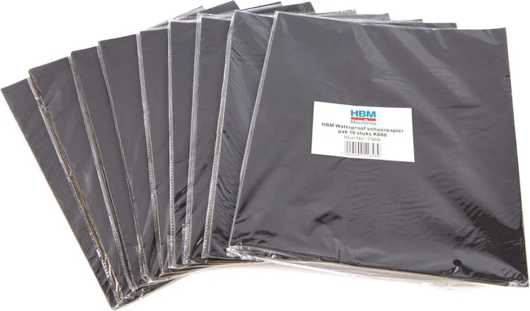 HBM Waterproof Schuurpapier K120 - 10 Stuks