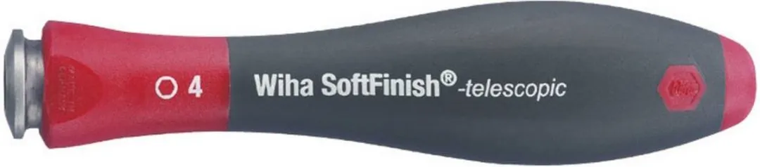 Wiha SoftFinish Telescopische Schroevendraaierhandgreep 2691 - Rood/Zwart