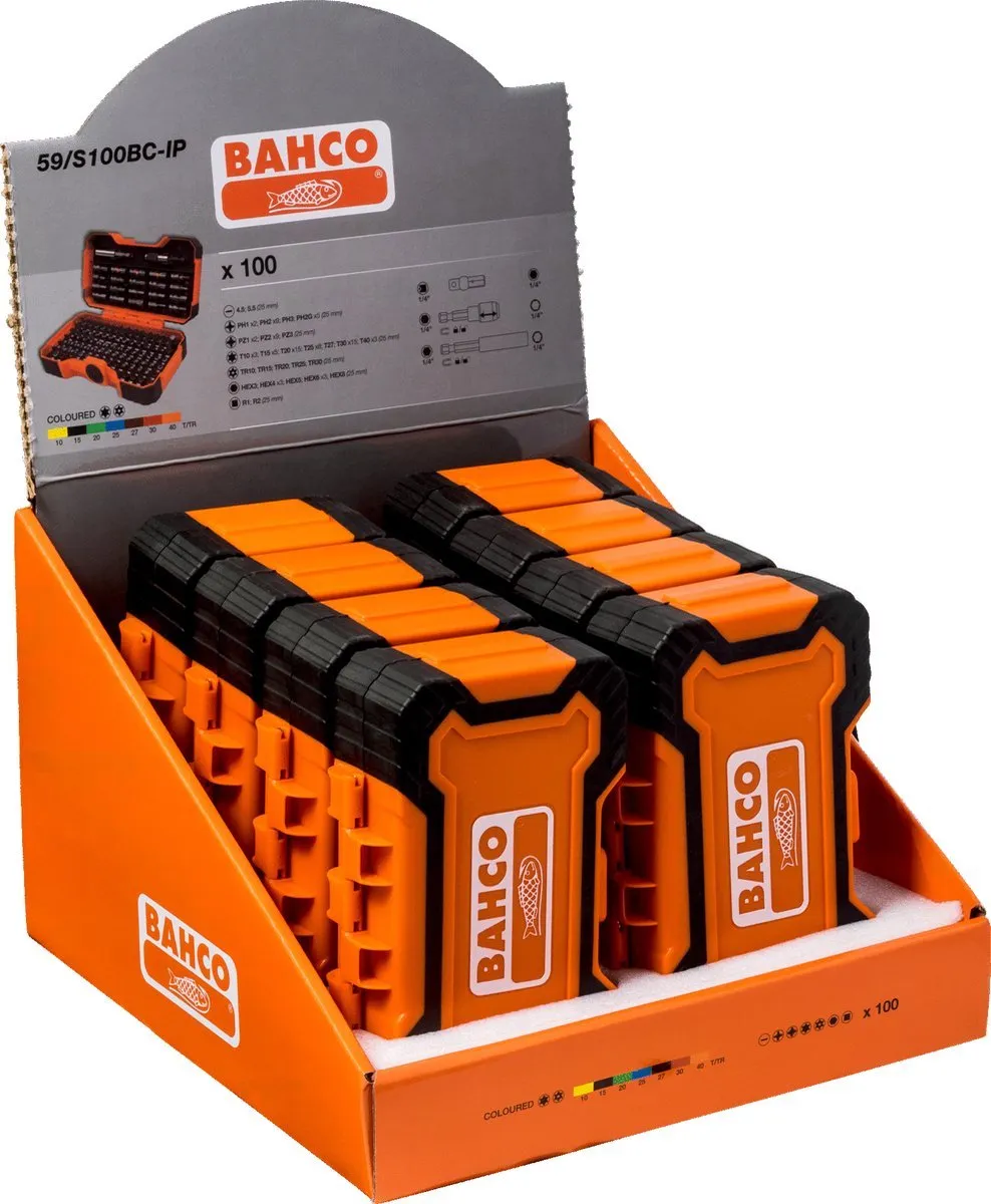 Bahco 59/S100BC Bitset - 100-delig - Meerkleurig - afbeelding 6 van 6