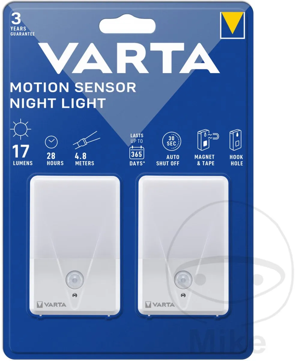 Varta Motion Sensor Nachtlamp Twin 16624101402 - 2 Stuks