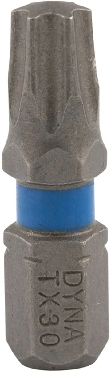 Dynaplus Torx 30 Schroefbit 25mm - Blauw - 10 Stuks
