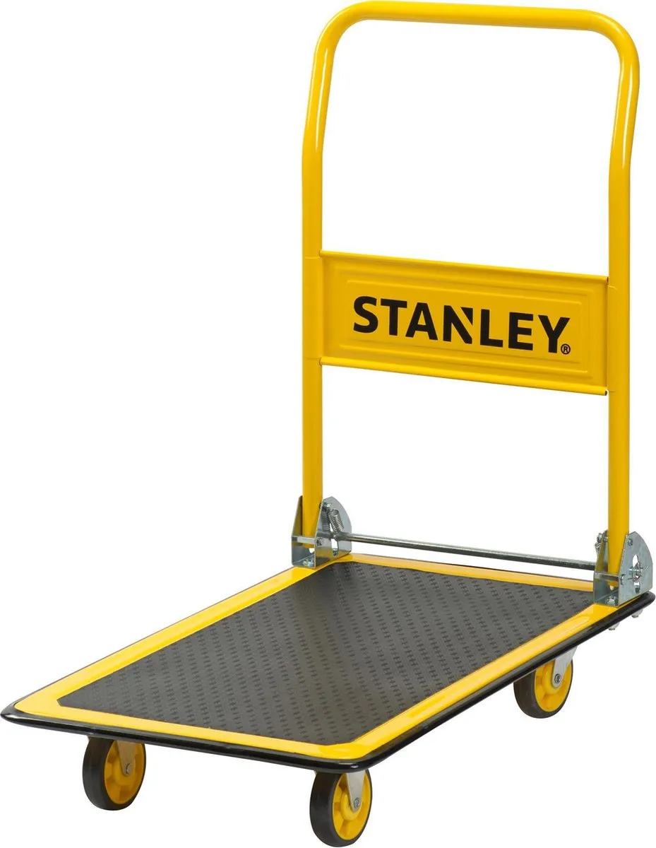 Stanley Plateauwagen 150kg - Geel/Zwart