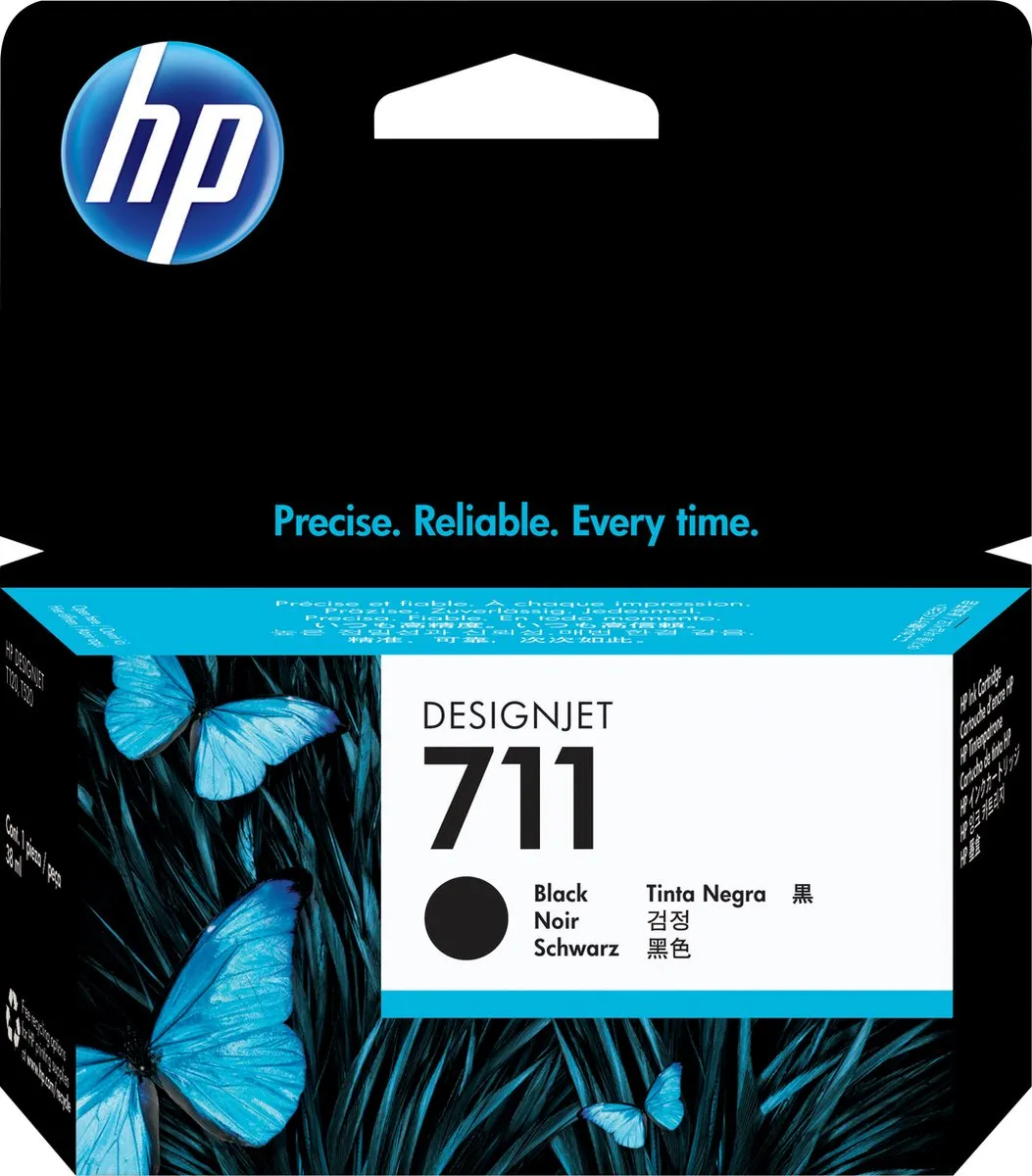 HP 711 Inktcartridge Zwart - 80ml