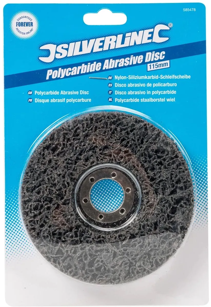 Silverline Polycarbide Staalborstel Wiel Ø115mm - 22,23mm Asgat