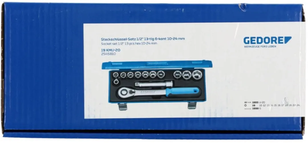 Gedore 2545810 Dopsleutelset 1/2" 13-delig