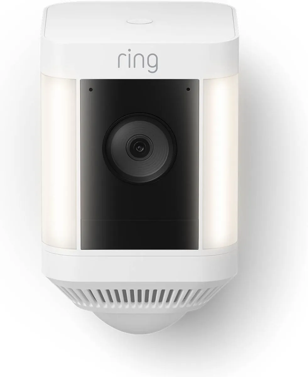 Ring Spotlight Cam Plus Battery - Wit