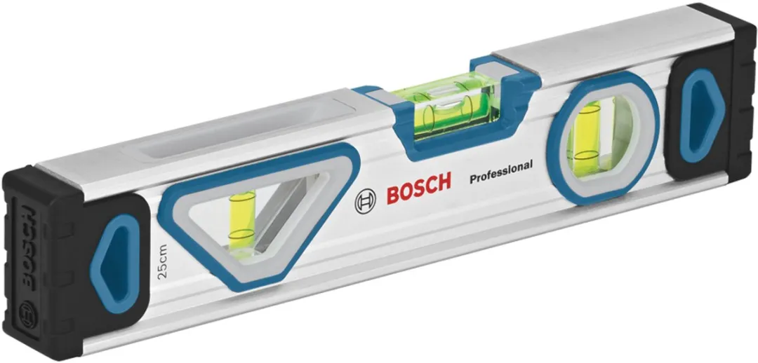 Bosch Professional Waterpas Magnetisch 25cm - 3 Libellen - Blauw/Wit/Zwart
