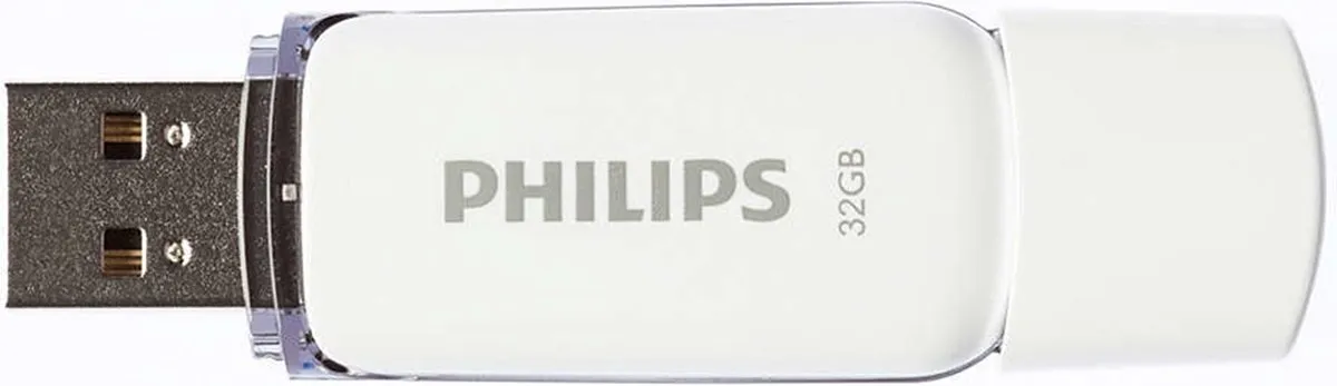 Philips USB Stick 2.0 SNOW FM32FD70B - 32GB - Grijs/Wit - afbeelding 6 van 6
