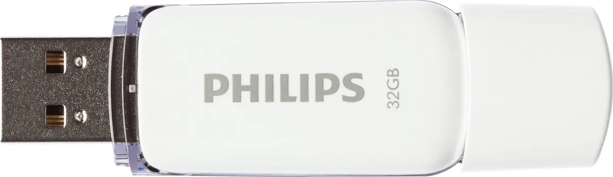 Philips USB Stick 2.0 SNOW FM32FD70B - 32GB - Grijs/Wit