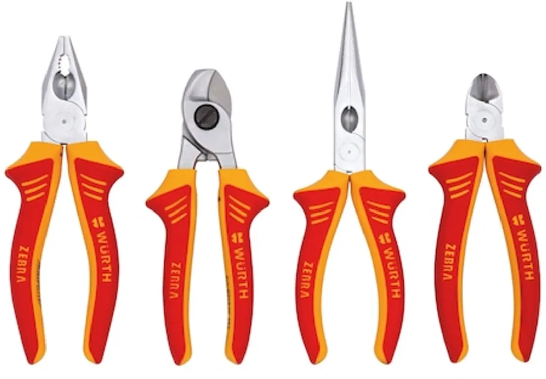 Würth VDE-tangenassortiment 4-delig