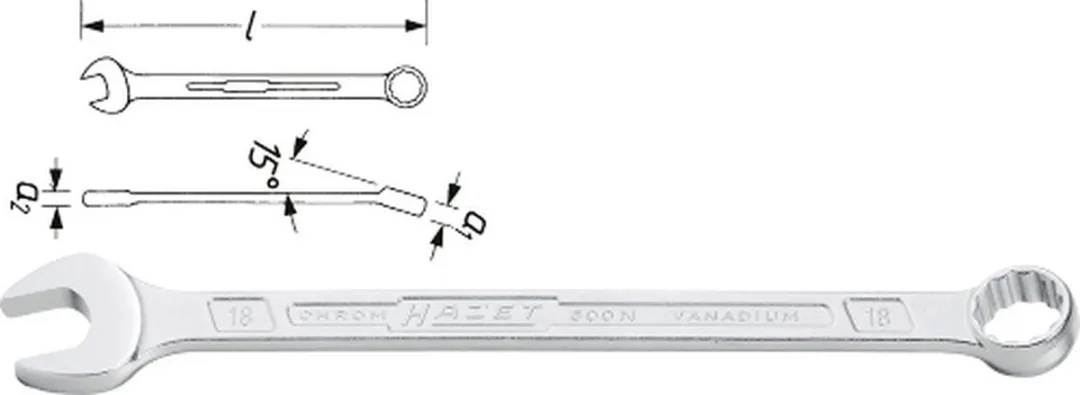 Hazet 600N-5.5 Ring-steeksleutel 5.5mm
