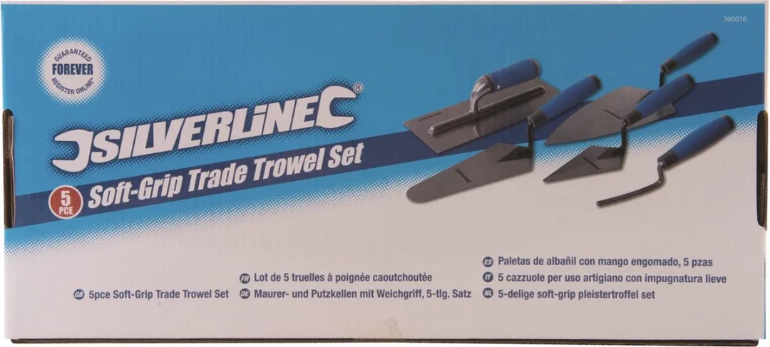 Silverline Complete Troffelset 5-delig - Soft-grip