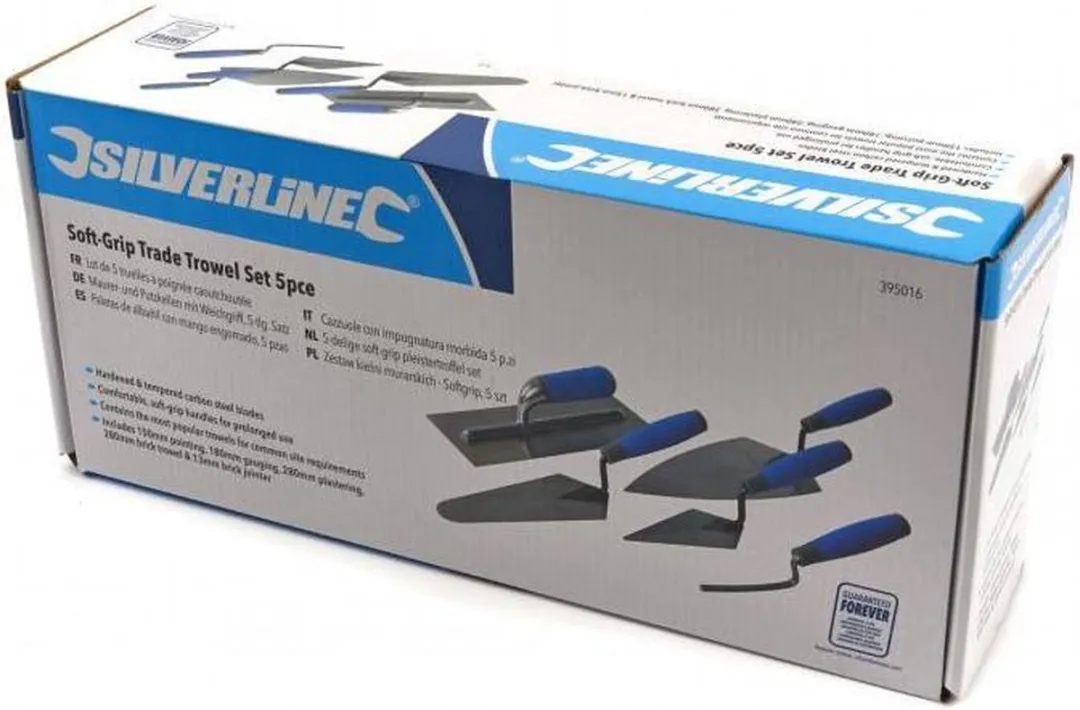 Silverline Complete Troffelset 5-delig - Soft-grip