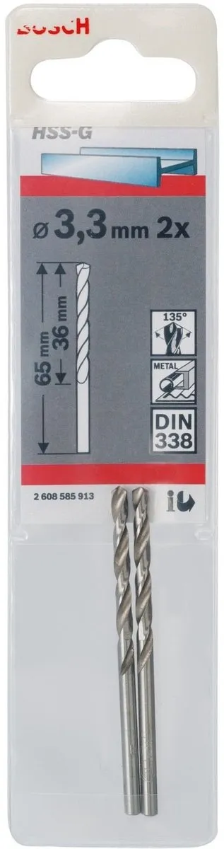Bosch Metaalboren HSS-G 3,3mm