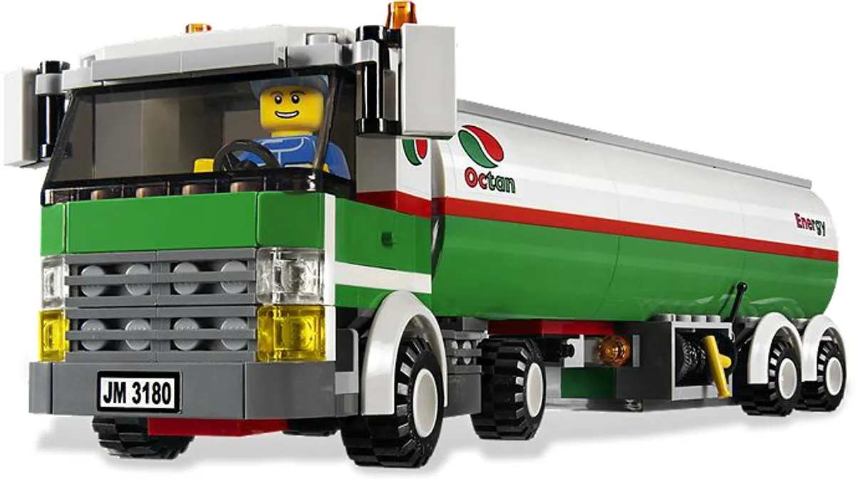 LEGO City Tankwagen 3180 - 222 Stukken