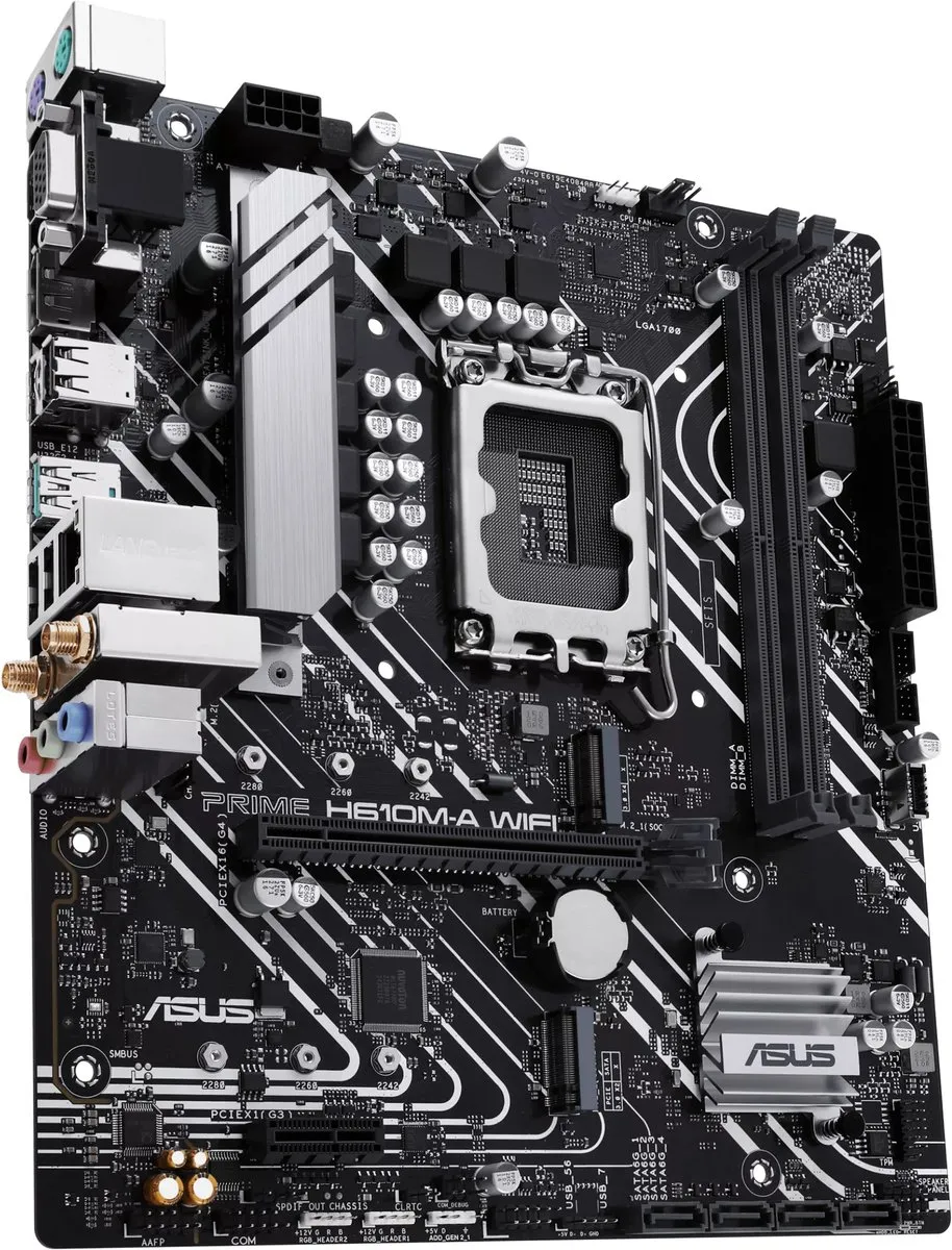 ASUS PRIME H610M-A WIFI Moederbord - Micro-ATX - LGA1700 - afbeelding 6 van 6