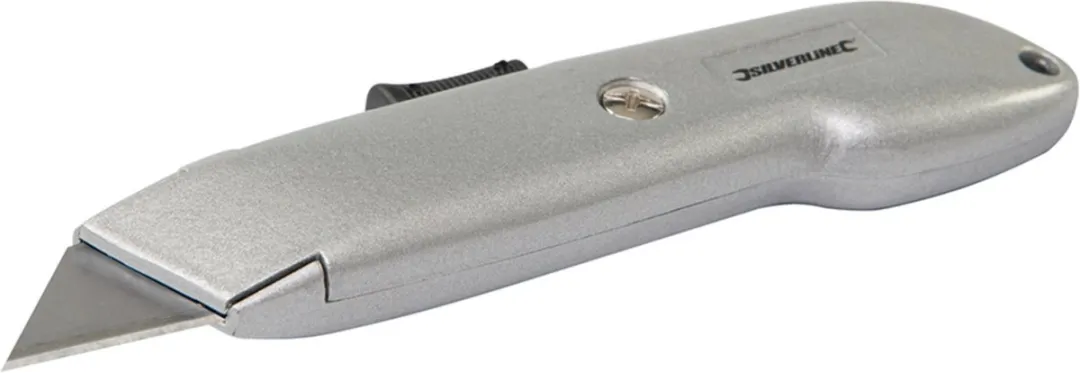 Silverline Automatisch intrekbaar stanleymes 140mm