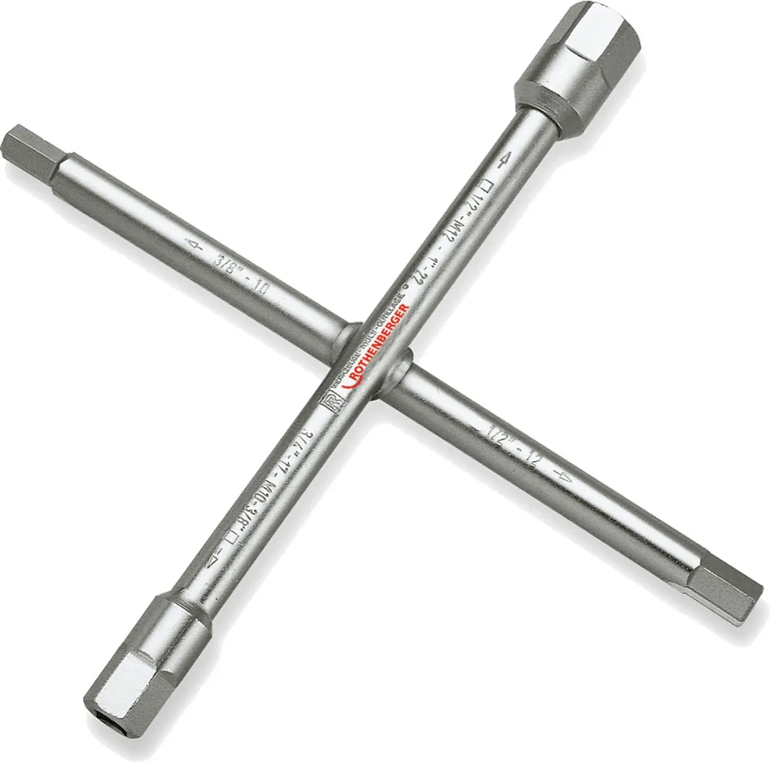 Rothenberger Sanitaire Kruissleutel 10-delig 3/8-1"