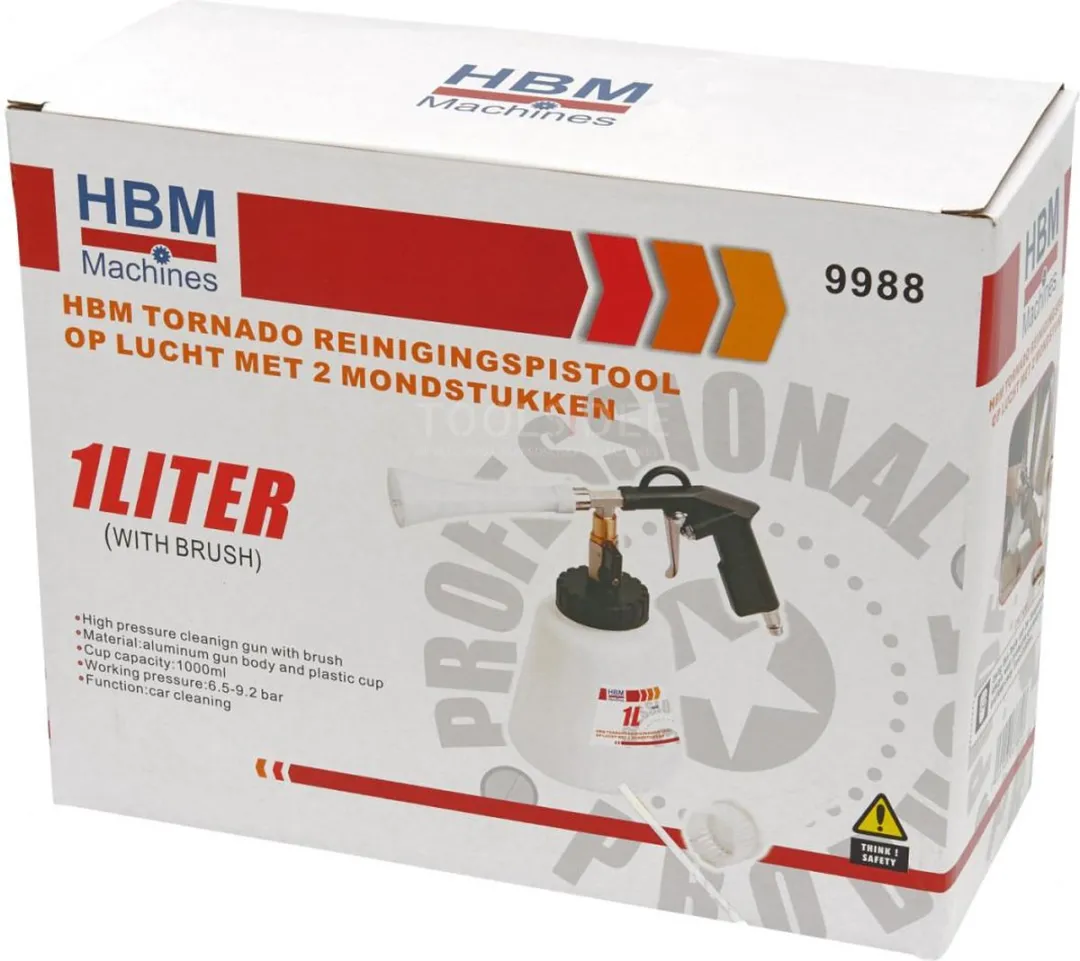 HBM Tornado Auto Reinigingspistool - Lucht