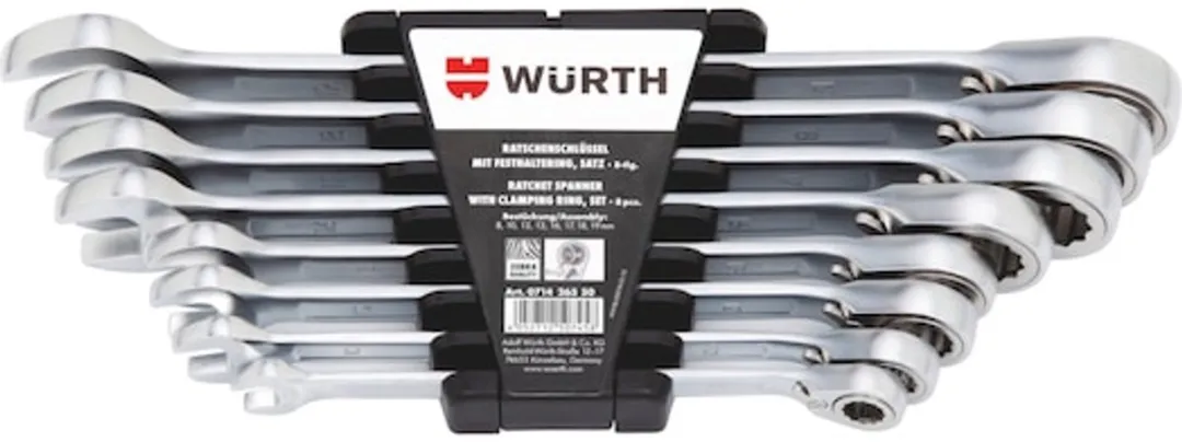 Würth Metrische Ratelsleutel 8-delig