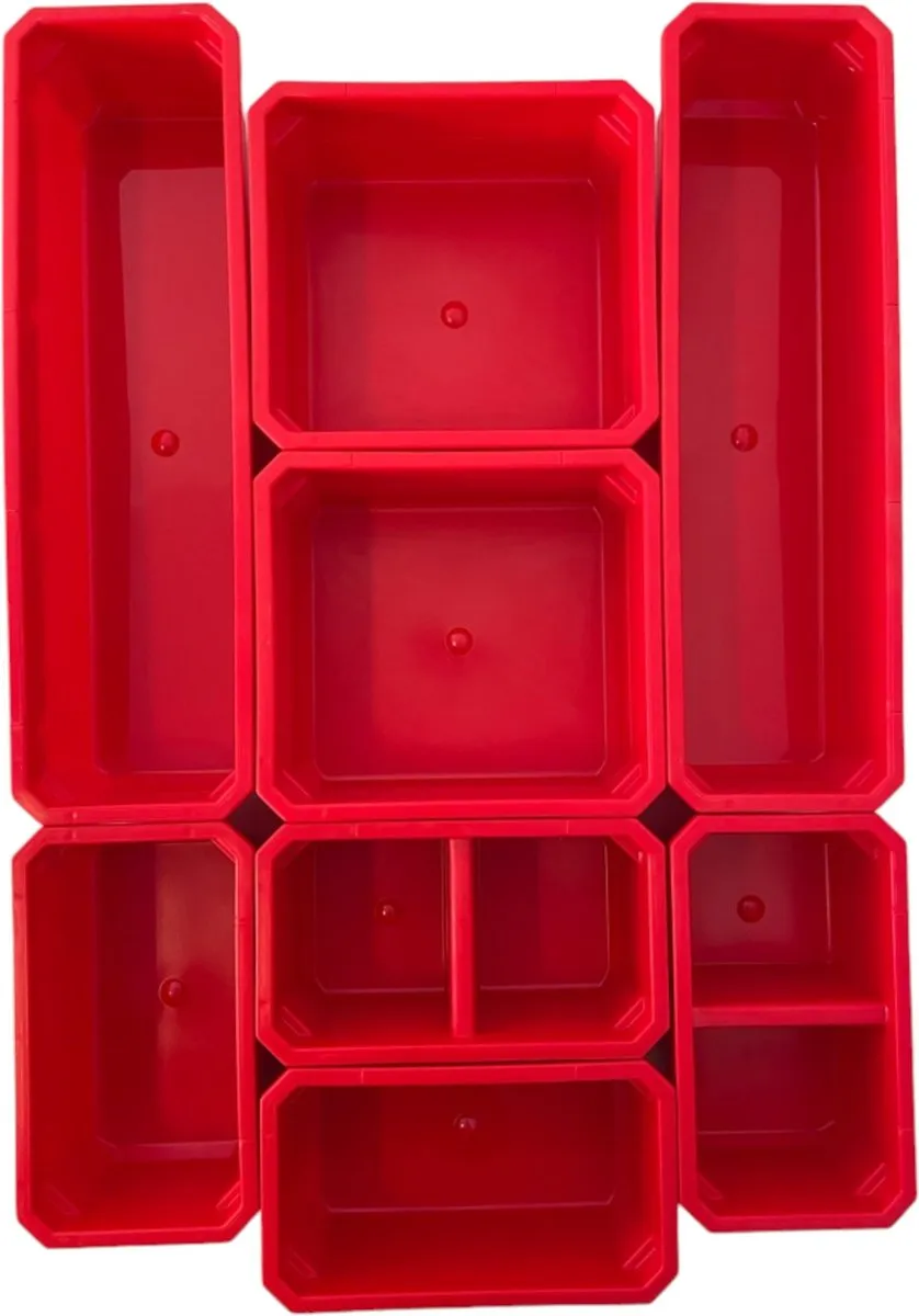 Toolbrothers RHINO Containerset nr. 6 Werkplaatswand - Rood/Zwart - afbeelding 3 van 5