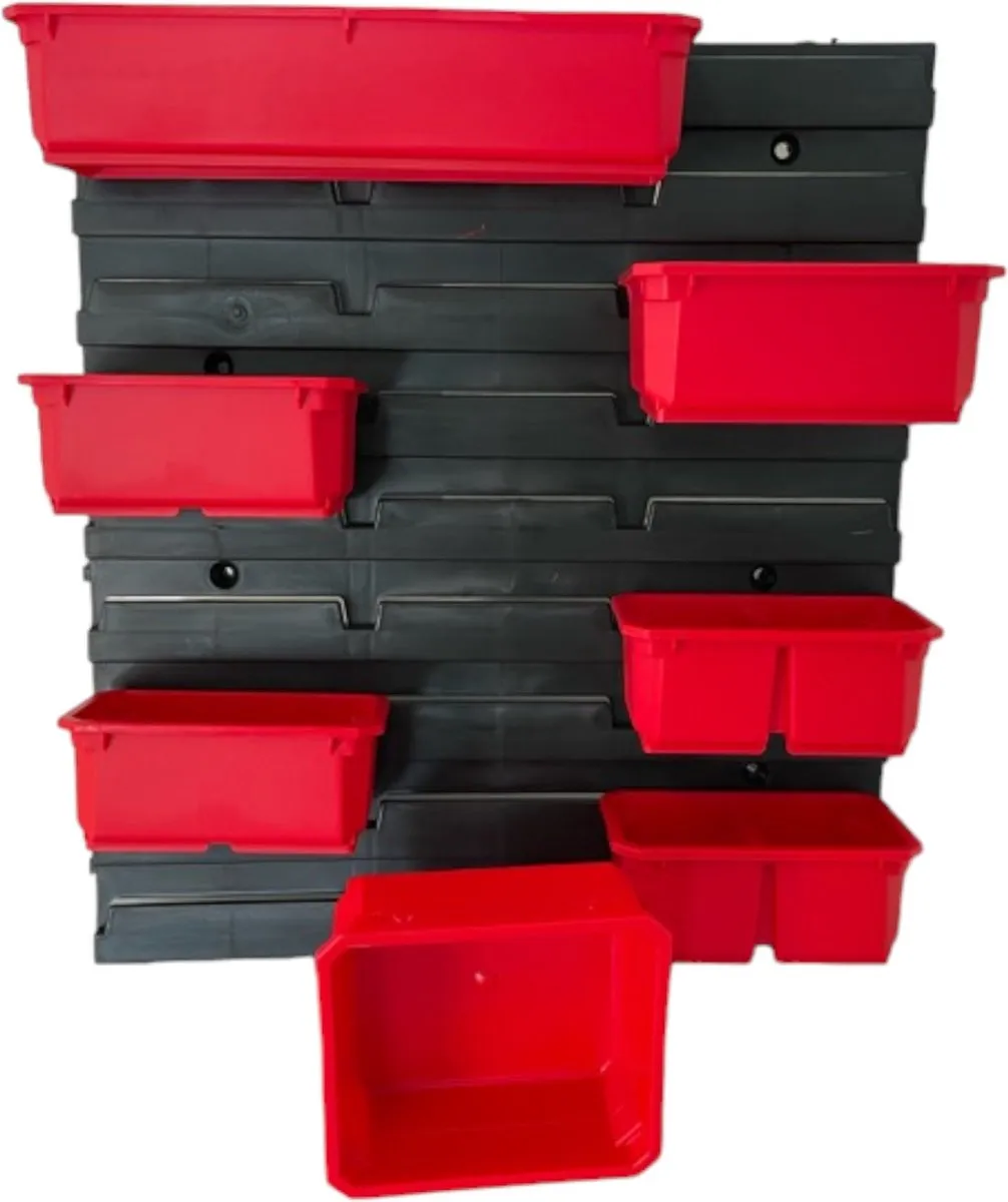 Toolbrothers RHINO Containerset nr. 6 Werkplaatswand - Rood/Zwart - afbeelding 2 van 5