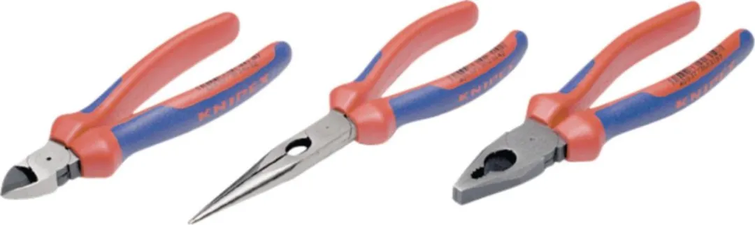 Knipex Tangenset 3-delig - Kombitang & Zijsnijtang