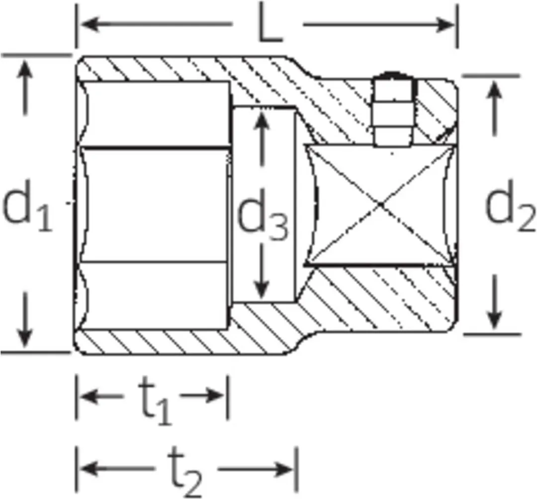 Stahlwille 55 22 05010022 Dopsleutelinzetstuk 22mm