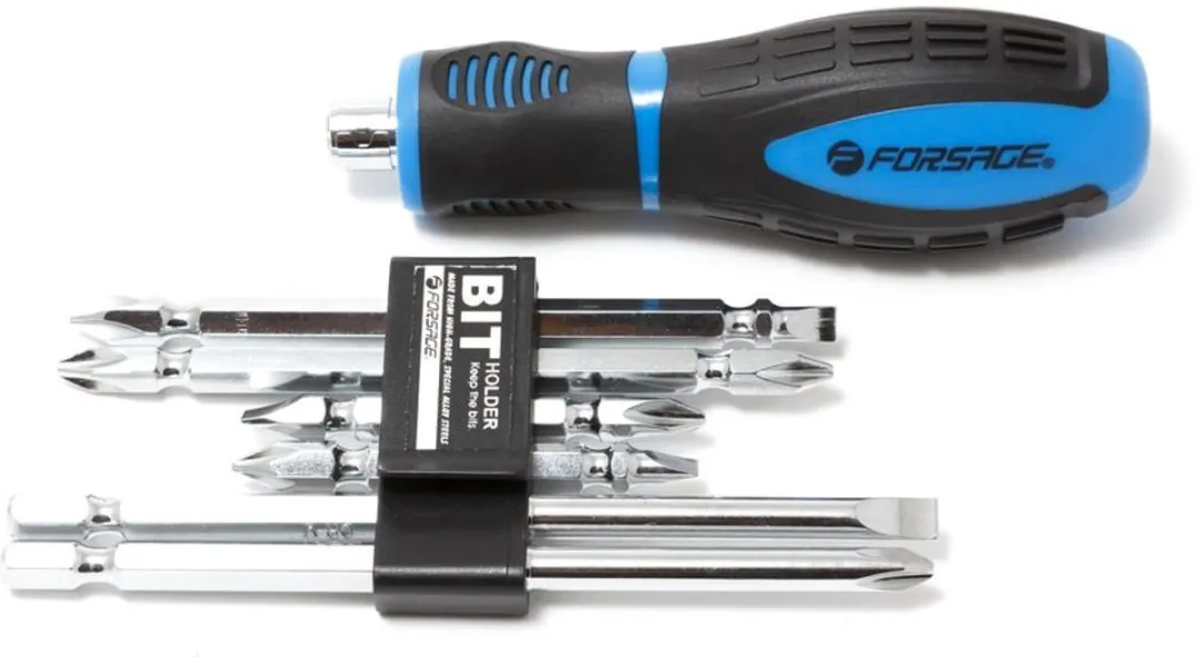 Forsage F-2074B Universele Schroevendraaier - 7 Stuks - Zwart/Blauw