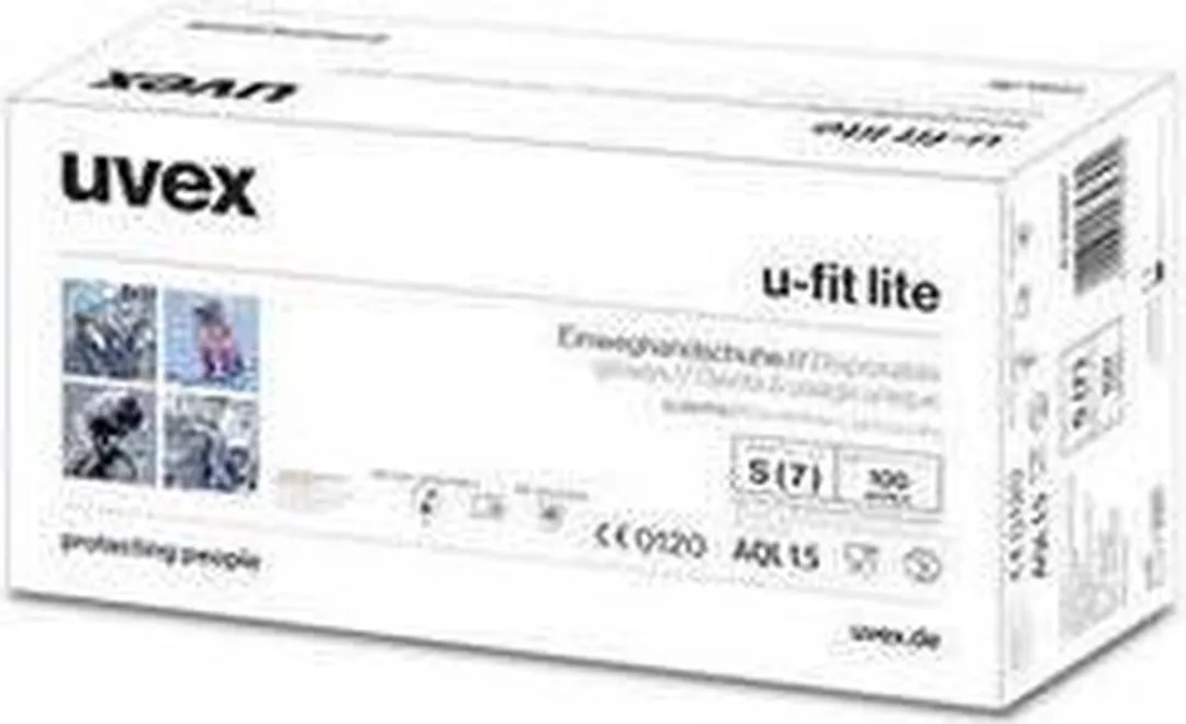 Uvex u-fit line Nitril Wegwerphandschoenen - 100 Stuks - Blauw