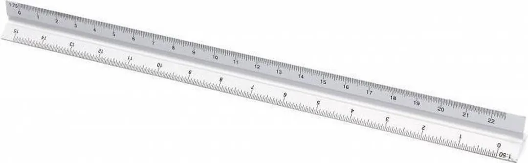Silverline 731001 Professionele schaallat 30cm - Aluminium