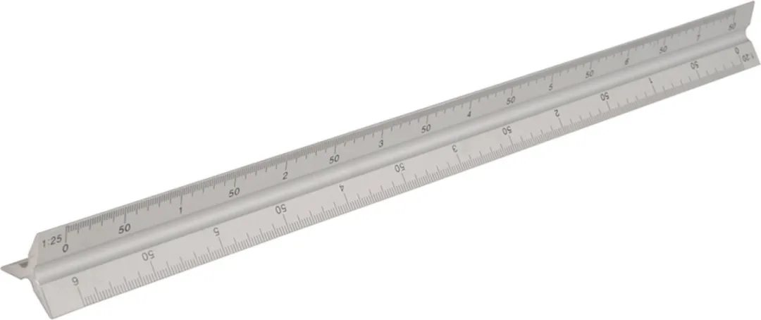 Silverline 731001 Professionele schaallat 30cm
